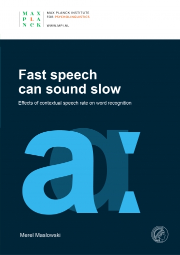 On Thursday 12th of December 2019, at 11.00, Merel Maslowski will defend her thesis entitled "Fast speech can sound slow: Effects of contextual speech rate on word recognition" in the Senaatszaal of Radboud University