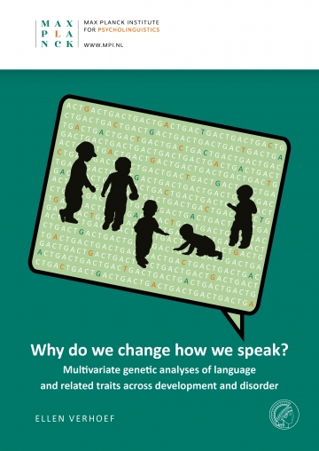 On Friday 5th of March 2021, at 10.30h, Ellen Verhoef will defend her thesis entitled ‘Why do we change how we speak? Multivariate genetic analyses of language and related traits across development and disorder’. 